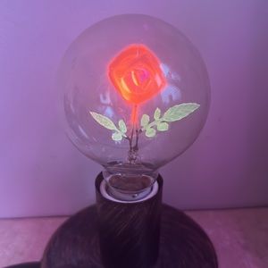 Rose Lightbulb Lamp